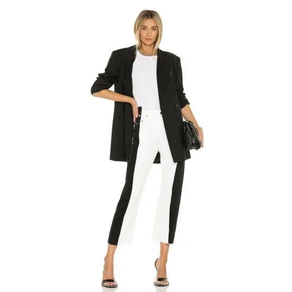 EB Denim Jeans Eb Denim Two Toned Jeans Black White High Waist